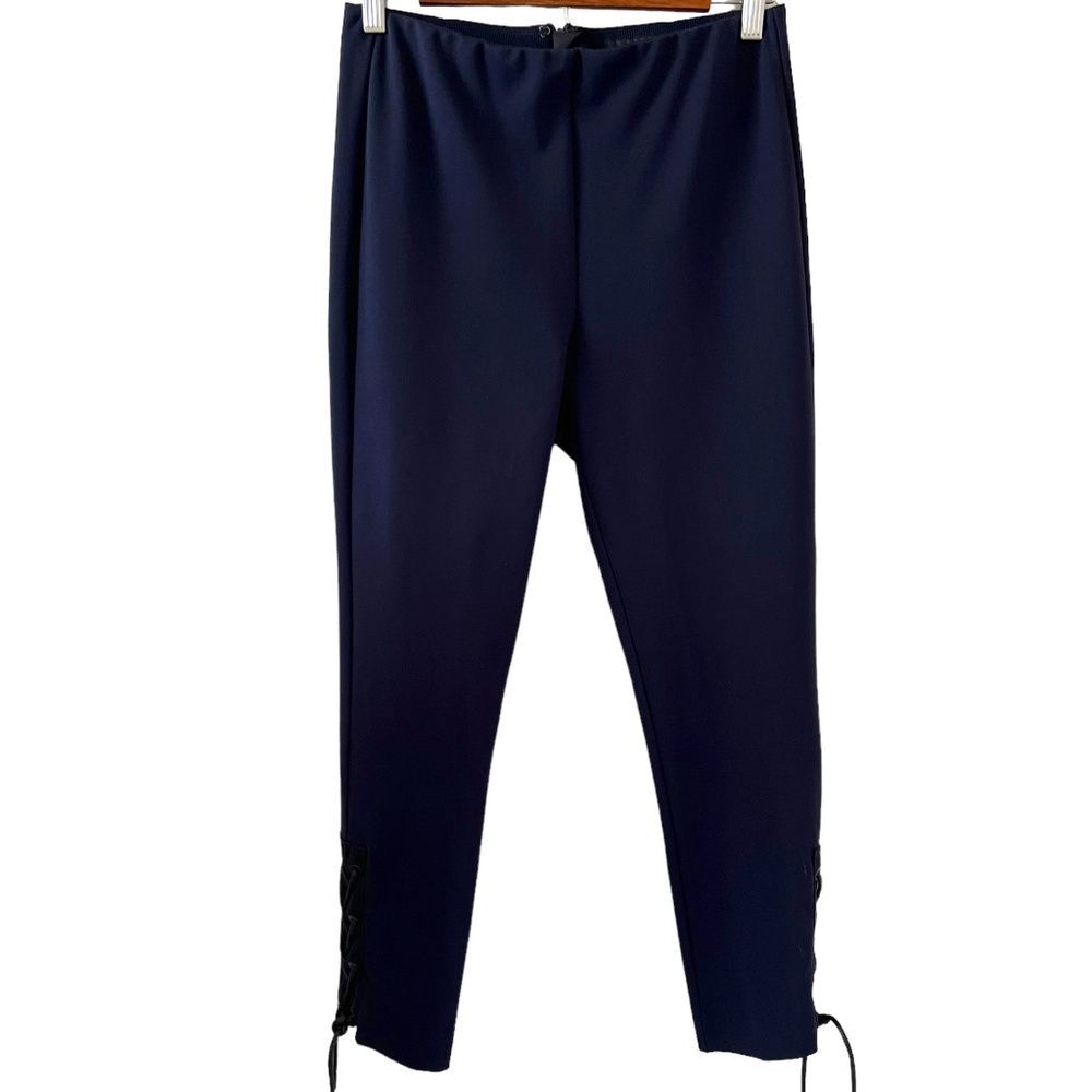 Rag & Bone Simone Lace Up Pants In Dark Navy Size 4